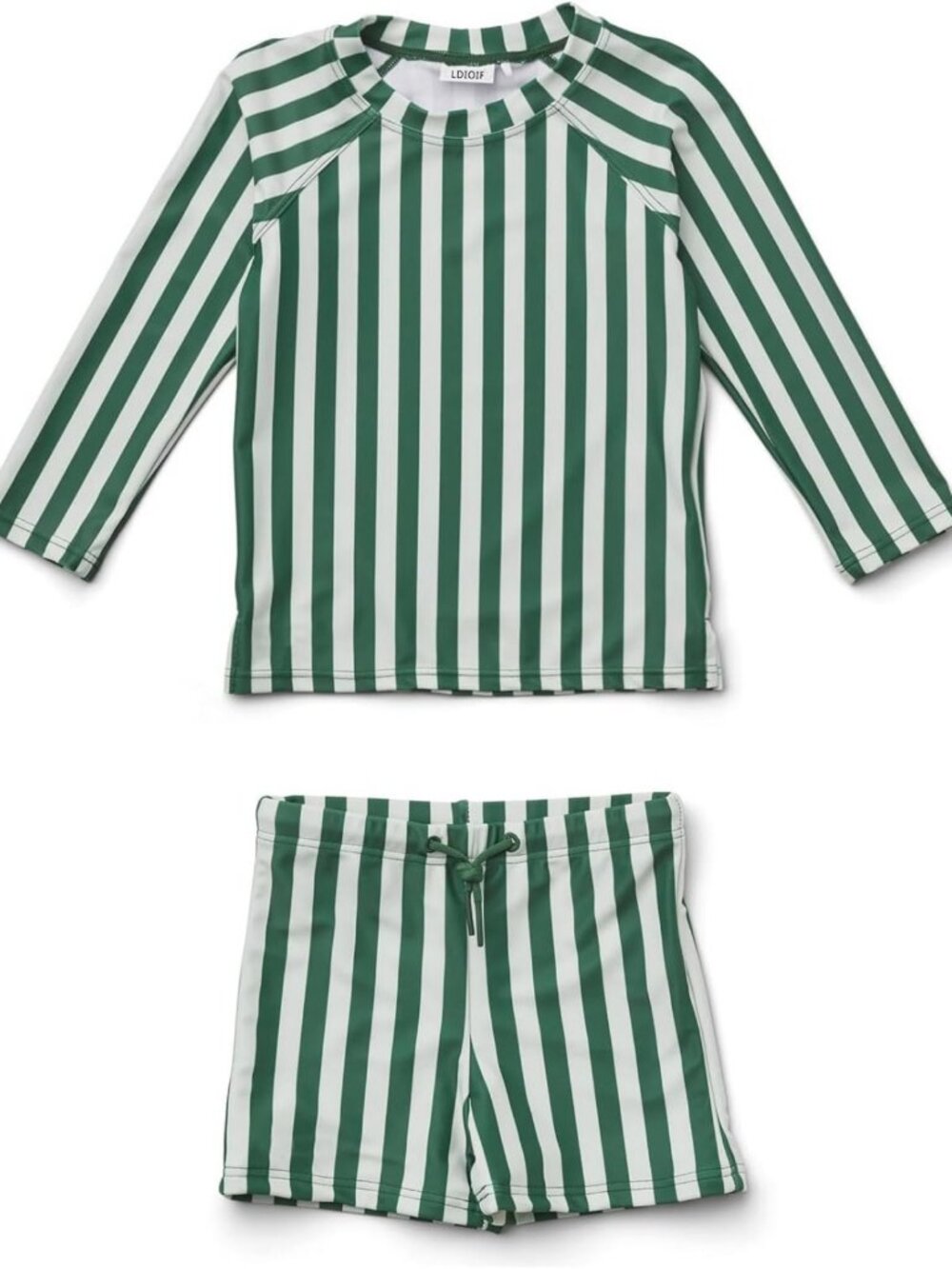 Two-Piece Toddler Boys Swim Set - Long Sleeve Rash Guard & Swim Trunks